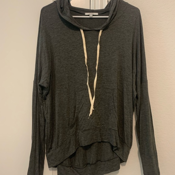 Acemi Tops - ACEMI Black Hooded Sweatshirt